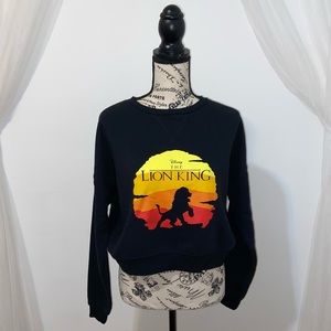 Disney’s Lion King Graphic Crewneck Crop Sweatshirt